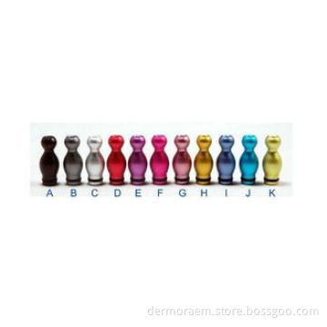 Red Aluminum Cartomizers E Cigarette Drip Tips 510 With Cal